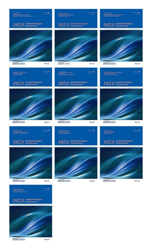 Acta Anaesthesiologica Scandinavica 2021 Full Archives