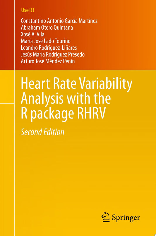 Heart Rate Variability Analysis with the R package RHRV , 2nd Edition